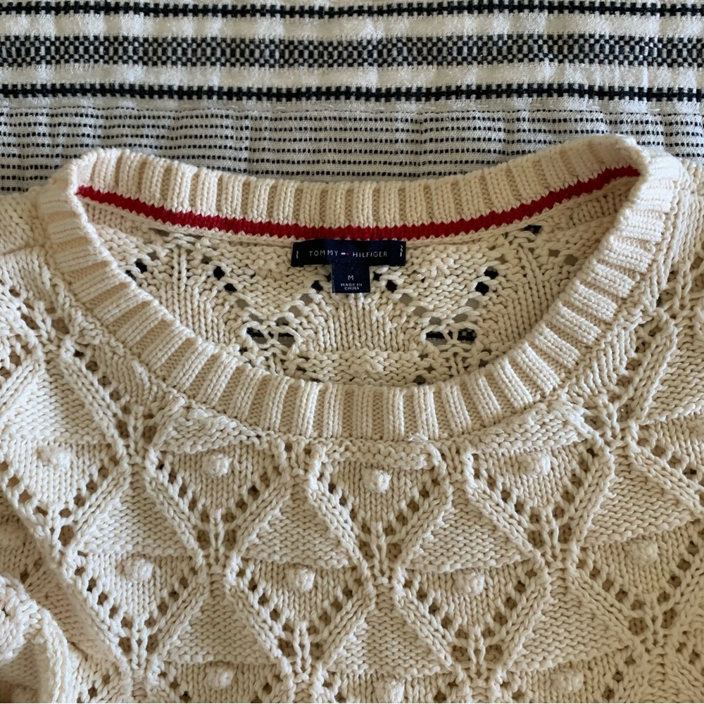 Tommy Hilfiger Cable Knit Sweater cream - Picture 9 of 13
